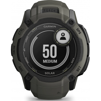 Часы GARMIN INSTINCT 2X SOLAR темно-зеленый