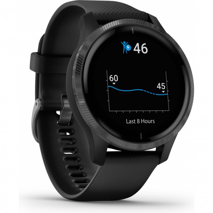 Часы GARMIN VENU синий гранит с серебристым безелем 010-02173-03