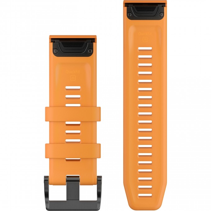 Ремешок сменный для GARMIN FENIX 6 22MM EMBER ORANGE SILICONE 010-12863-01