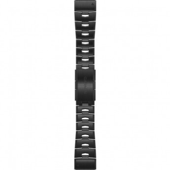 Ремешок сменный для GARMIN FENIX 6 22MM VENTED TITANIUM BRACELET WITH CARBON GRAY DLC COATING