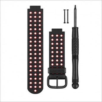 Ремешок сменный для GARMIN FORERUNNER 220 (пластик) Черно/Красный