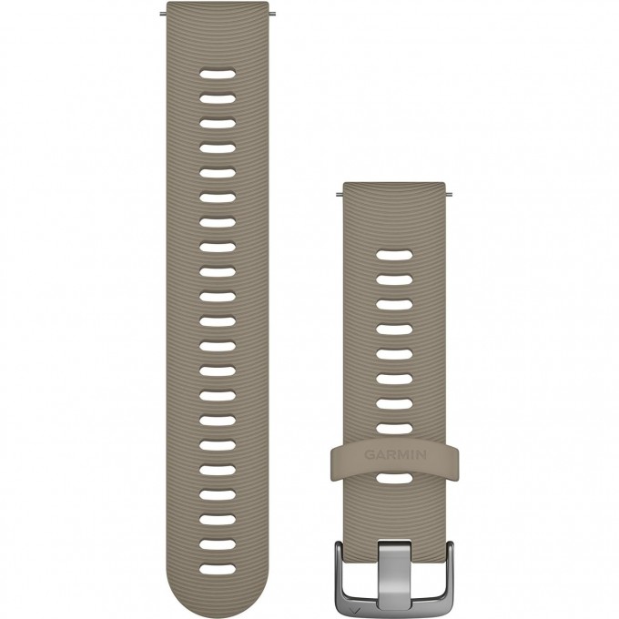 Ремешок сменный для GARMIN FORERUNNER 645 SANDSTONE WITH SILVER 010-11251-0Z