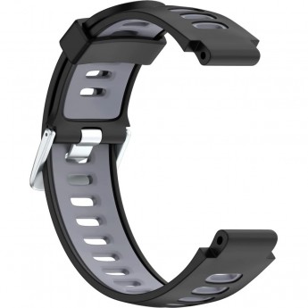 Ремешок сменный для GARMIN FORERUNNER 735, черно-серый
